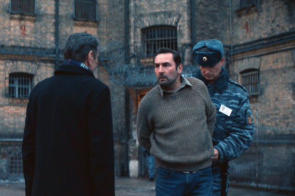 Gilles Lellouche in a scene from Kompromat.