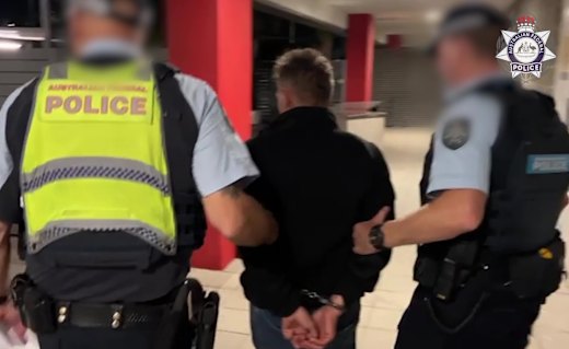 A Victorian man has been arrested and charged over an incident that forced the evacuation of Perth Airport on Wednesday night. Picture: Australian Federal Police