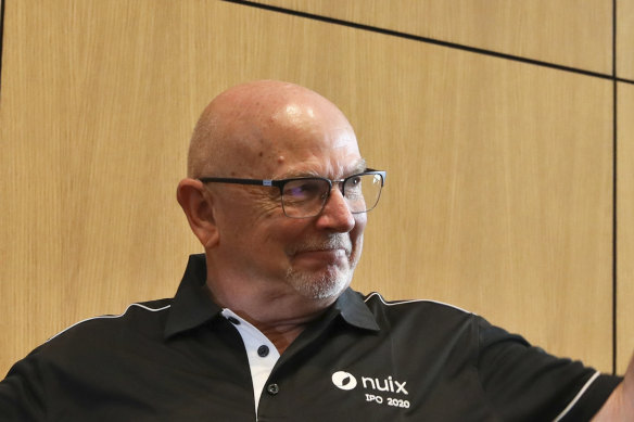 Nuix is now trading below its IPO price from December last year and has halved since January but CEO Rod Vawdrey said it will hit its prospectus forecasts.