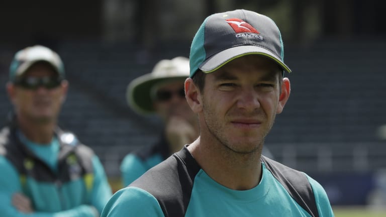 Low-key: Australian captain Tim Paine expressed his delight at the team's effort to grind out a draw.