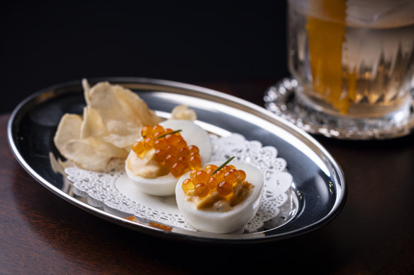 Devilled eggs at Mill Place Merchants.