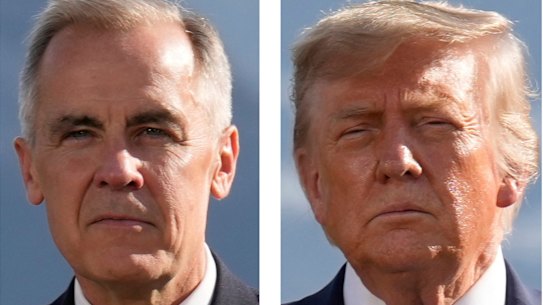 Mark Carney e Donald Trump.