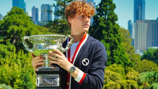 Reigning Australian Open champion and world No.1, Jannik Sinner.