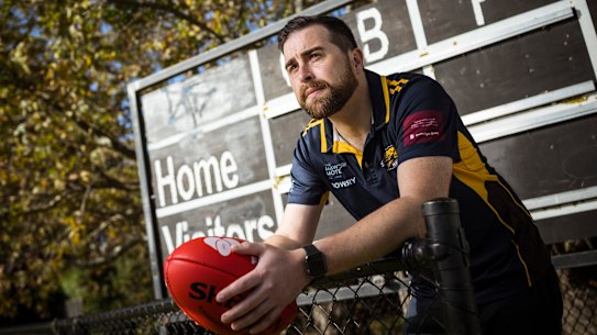Sam Waldron says a lot of men open up about their mental health once arriving at Hawthorn FC.
