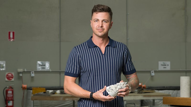 Young property entrepreneur gets set in green concrete start-up