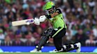 Jason Sangha of the Thunder bats during the BBL The Challenger match between Sydney Sixers and Sydney Thunder at Sydney Cricket Ground