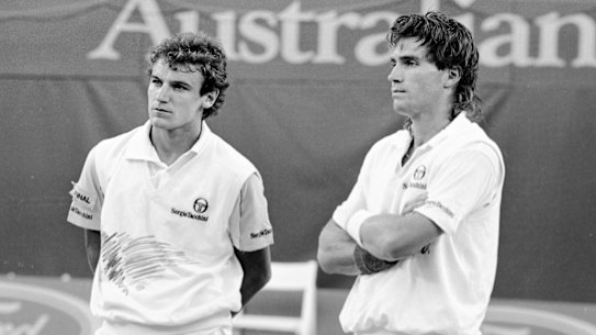 Wilander and Cash trained together and celebrated together