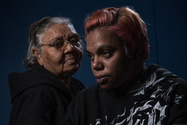 Carol Roe (left) and Sherona Roe, the grandmother and sister of Ms Dhu.