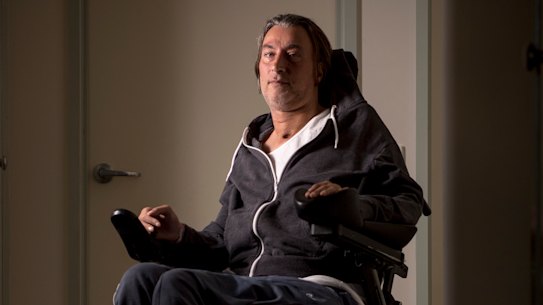 Chris Karadaglis was left paralysed from the neck down.