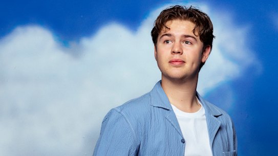 Beau Woodbridge stars in the eponymous lead role for Sydney Theatre Company’s production of the musical Dear Evan Hansen.
