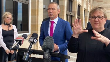 WA Health Minister Roger Cook addresses media at a press conference on Thursday, March 19. 