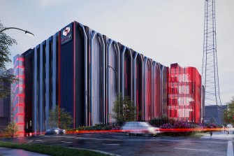 A renders of the NEXTDC S3 data centre in Artarmon on Sydney’s lower North Shore, with Multiplex to deliver stage 1.