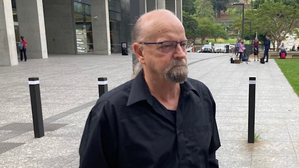 Peter Koenig leaves Brisbane Supreme Court on Wednesday.