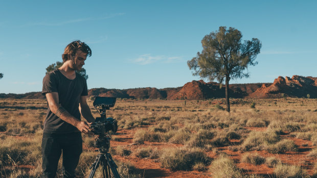 Dylan River filming Finke: There and Back.