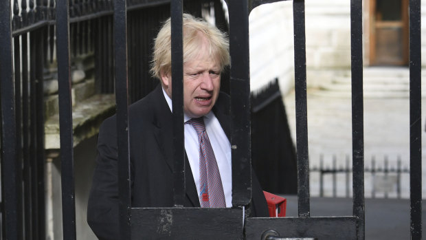 Softened his stance: British Foreign Secretary Boris Johnson.