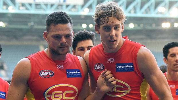 Steven May (left) and Tom Lynch both left the Suns.