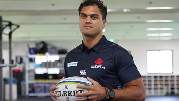 Front and centre: Karmichael Hunt started at inside-centre in the Waratahs' trial loss to the Highlanders.