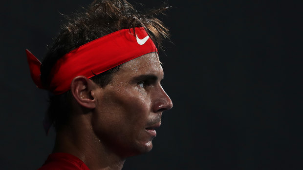 Rafael Nadal beat Alex de Minaur in three sets.