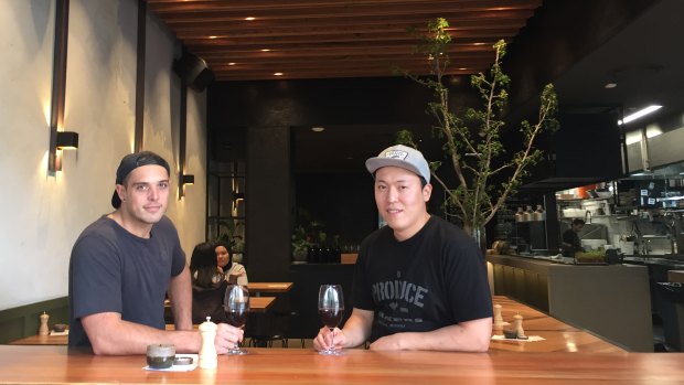 Anthony Iannelli and Sung Son at Terra, in No Name Lane, now open for dinner.