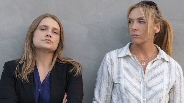 Unbelievable starring Merritt Weaver, left, and Toni Collette.