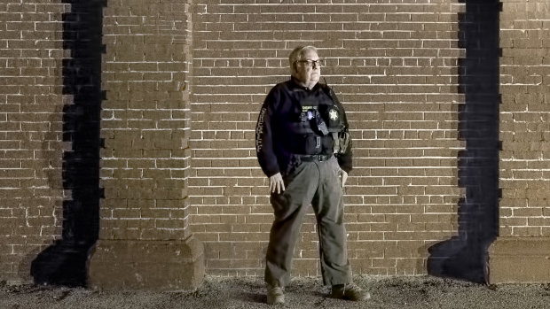 Howard G. Buffett in his sheriff's uniform.