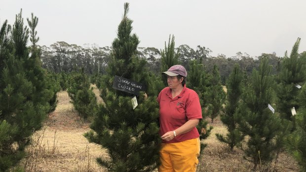 Lynette Keneally was forced to close her farm due to the threat of the bushfire.