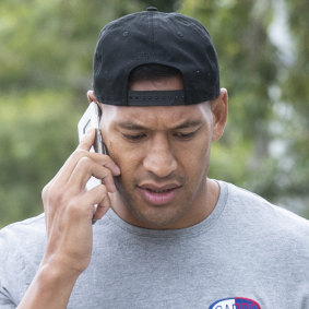 Higher calling: Israel Folau has made it clear his beliefs come before rugby.