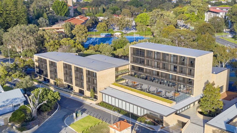 Hotel at Australian university is a far cry from student dorm rooms