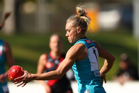 Superstar Erin Phillips in her new colours.