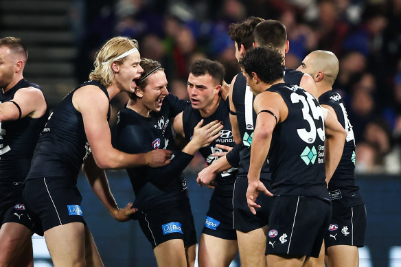 Cincotta kicked his first AFL goal against Essendon.