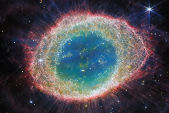 NASA’s James Webb Space Telescope released an image of the ring nebula in historic detail last month.