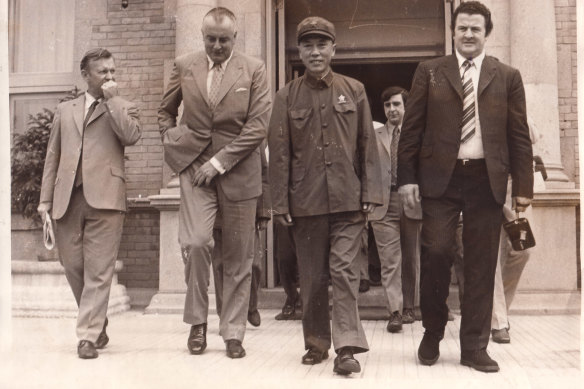 Gough Whitlam visits China in 1971.