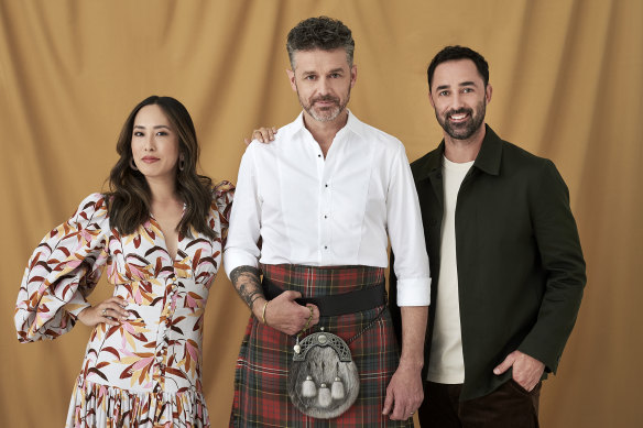 The new faces of Masterchef: Melissa Leong, Jock Zonfrillo and Andy Allen.