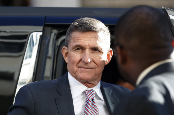 Former national security adviser Michael Flynn, pictured arriving at federal court in Washington in 2018.