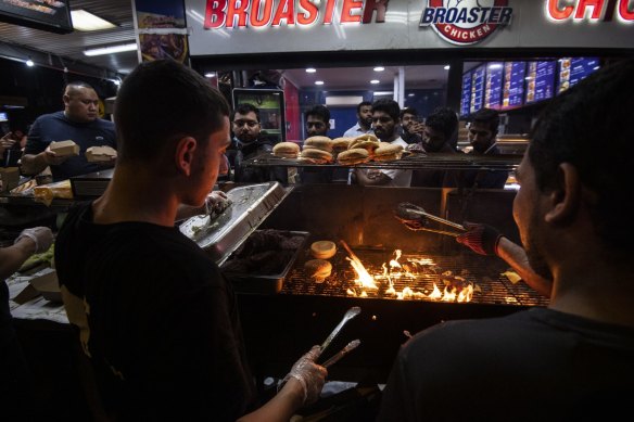 The camel burger store has become an icon of Lakemba’s annual Ramadan markets.