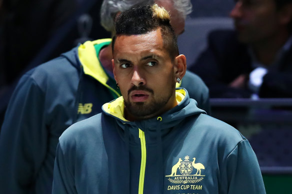 Nick Kyrgios was forced out of the Davis Cup with a recurring collarbone injury.