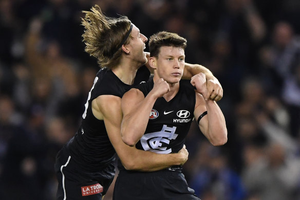 Rising star: Sam Walsh has been elevated to Carlton's leadership group.