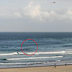 Matthew Devine was in the water at Cabarita Beach on Sunday when he was knocked from his board and thrown into the water.