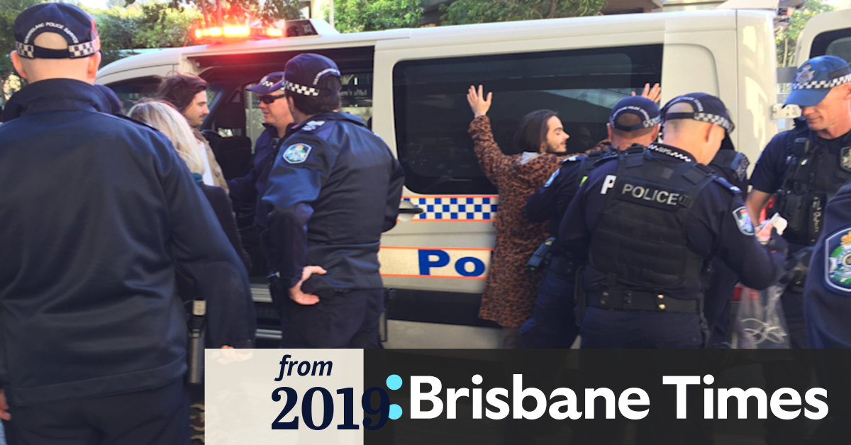 Seven Brisbane CBD climate change protesters arrested