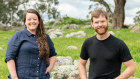 Loam Bio board members Tegan Nock and Guy Hudson.  