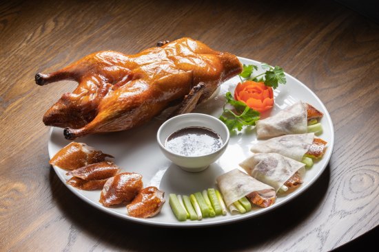 Flower Drum’s signature dish is the Peking duck.