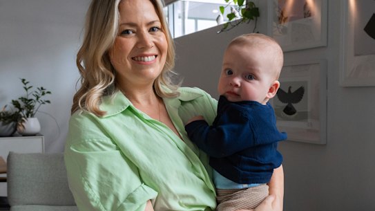 Hayley Scutts-Gullery changed her lifestyle before falling pregnant with her baby, Hugo.
