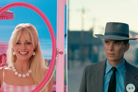 Margot Robbie in Barbie and Cillian Murphy in Oppenheimer.
