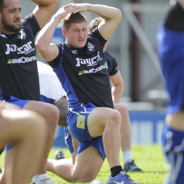 Des Hasler targeted the likes of Greg Eastwood (centre) and Sam Kasiano (left) to get the best out of the forwards,