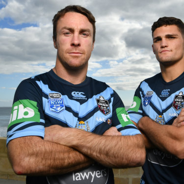 Half the battle: The kicking games of James Maloney and Nathan Cleary will be vital on Sunday night.