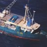Salvage operation for sunken trawler suspended by rough weather off central Queensland coast