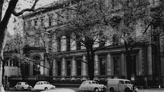 The Melbourne Club in Collins Street, 1967.