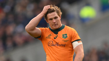 Wallabies captain Michael Hooper missed Australia’s final Test of the year. 