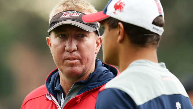 On the outer: Trent Robinson has said the Roosters are looking beyond Mitchell.