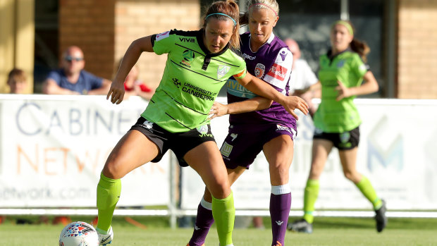 Canberra United skipper Rachel Corsie was named the club's best player for the 2018-19 season. 